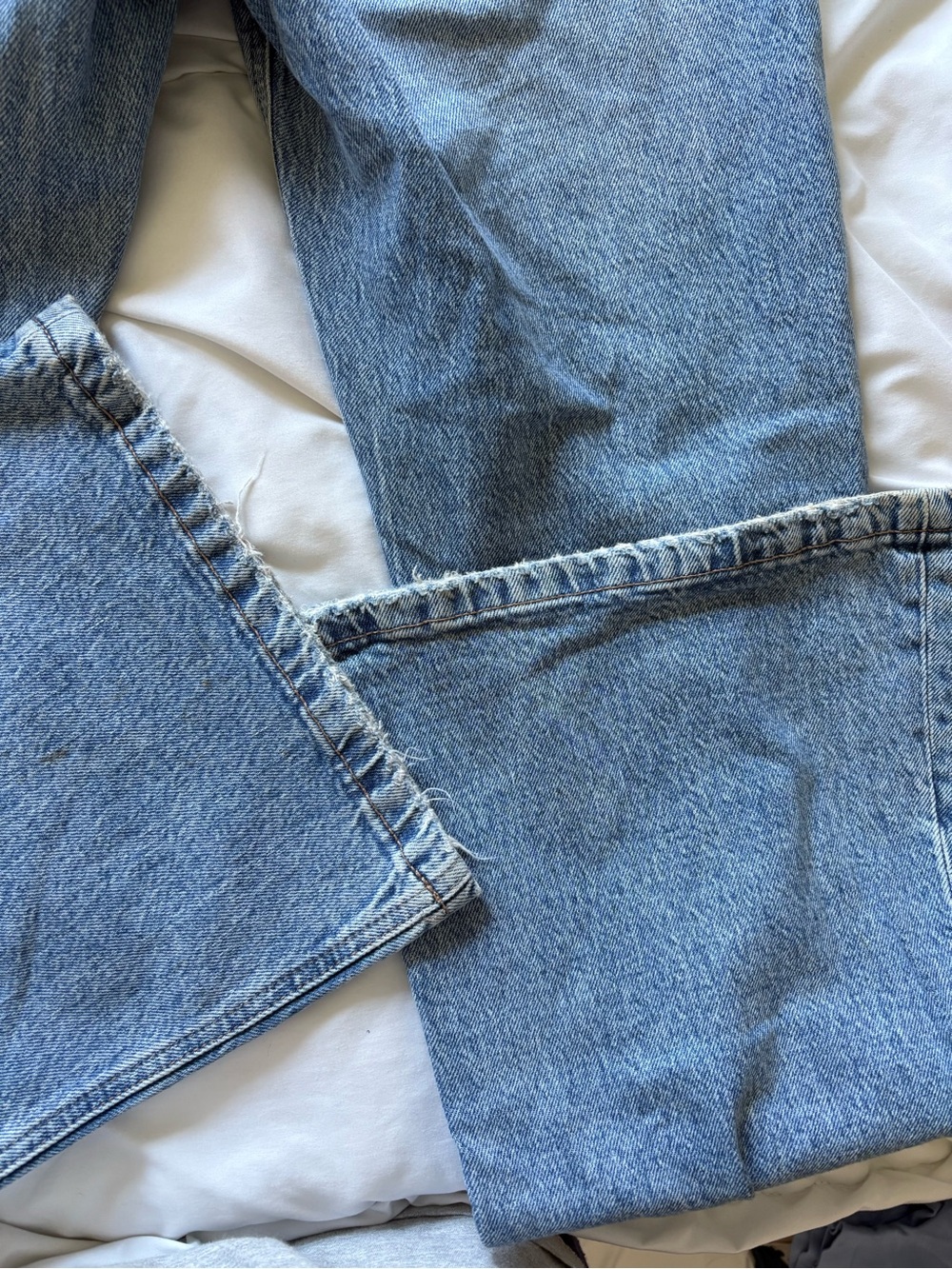 Garage Light Blue Distressed Flare Jeans - Picture 4 of 6